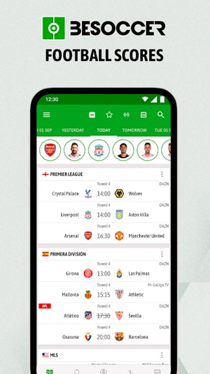 BeSoccer screenshot 1