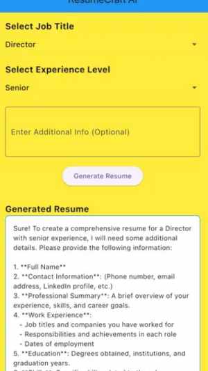 Resume Craft screenshot 2